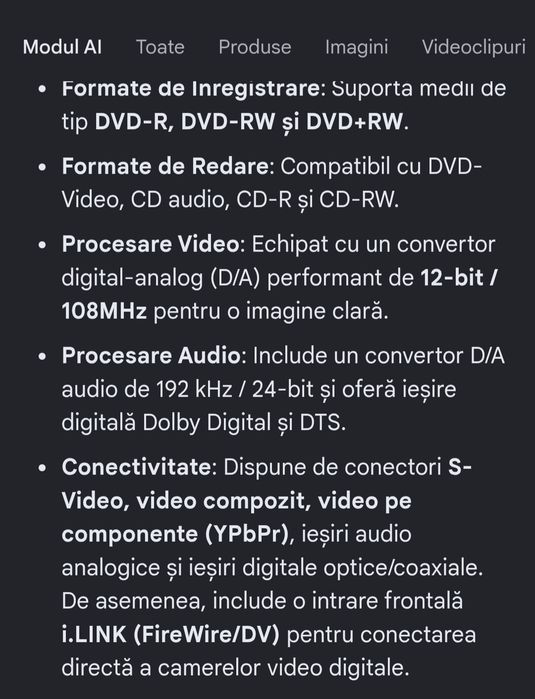 Sony Dvd Recorder RDR-GX3