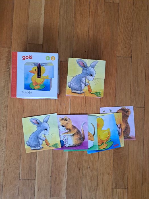 Мемори карти, пъзел Bluey и кубчета за малки деца