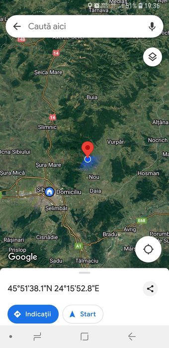 Vand teren extravilan 2,20 euro metru pătrat