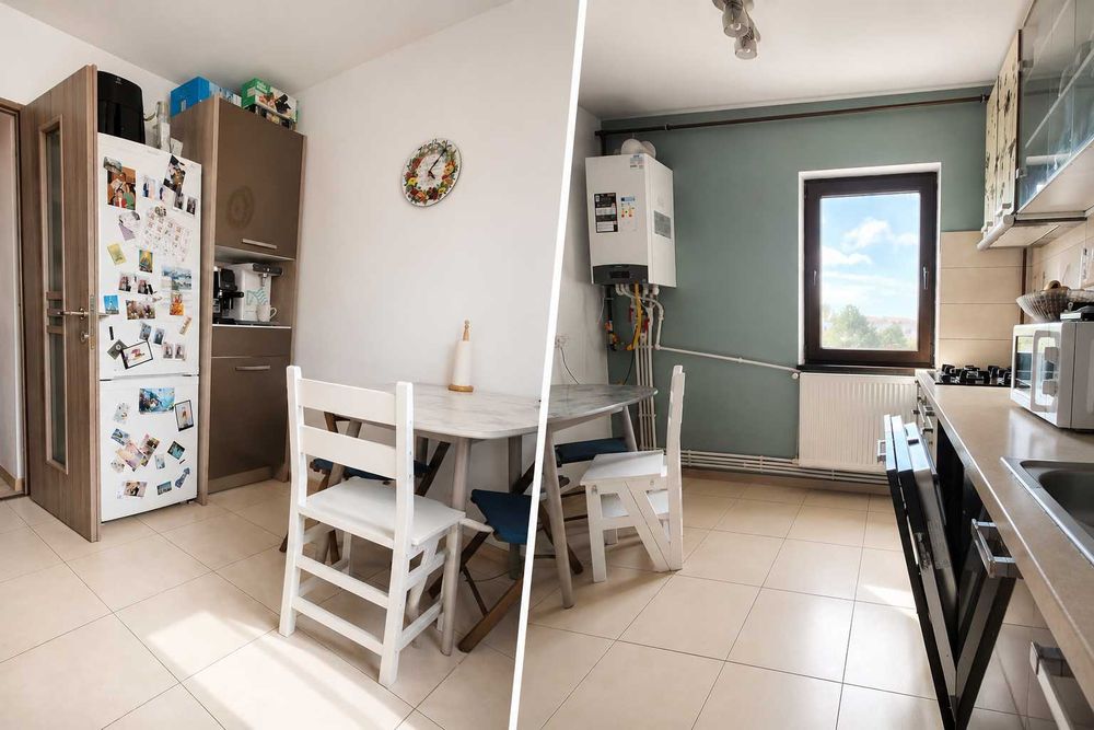 Direct proprietar, vand apartament de 4 camere, decomandat, in zona Sud, etaj 3/4, suprafata utila 66 mp + 3 mp balcon inchis