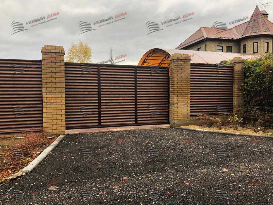 Забор жалюзи еврожалюзи