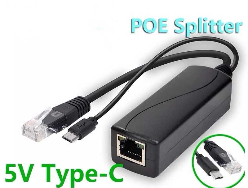 Splitter PoE USB Type-C (Raspberry Pi4, miner Helium)
