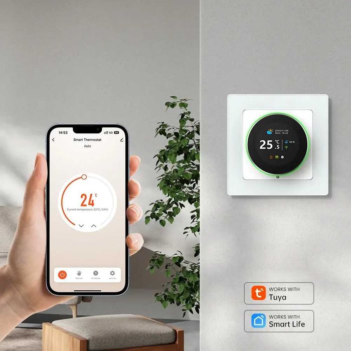 MIUCDA WiFi Програмируем термостат за водно подово отопление 3A