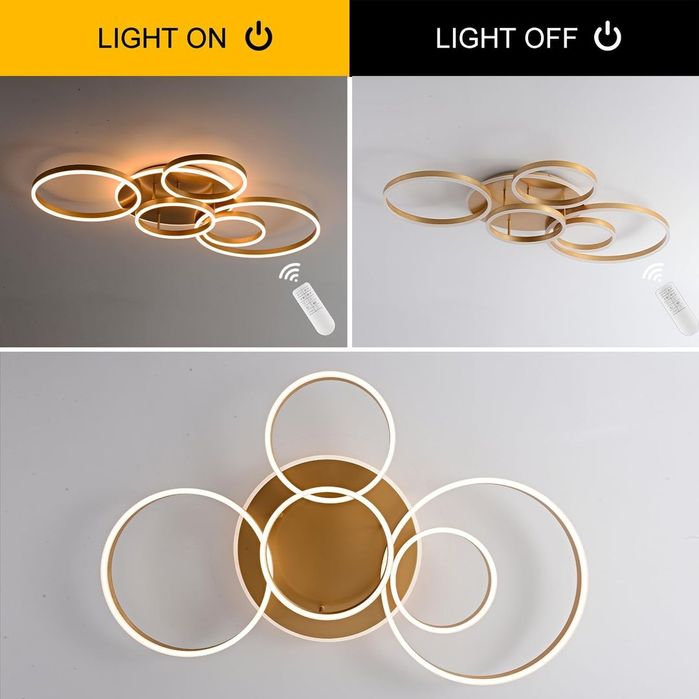 Lustra cu telecomanda 116cm