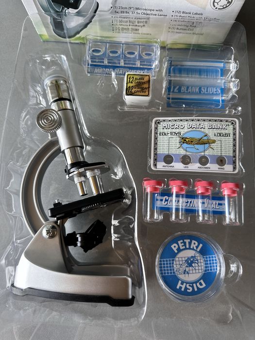 Микроскоп с прожектор 100х-750х