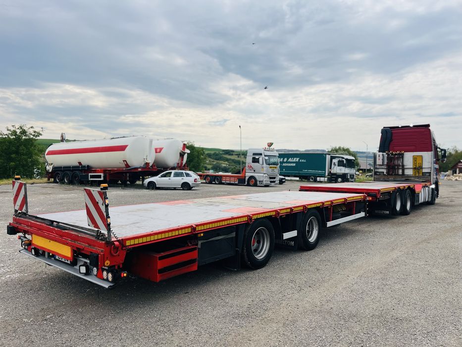 Platforma utilaje Volvo 6x2 / remorca Wielton