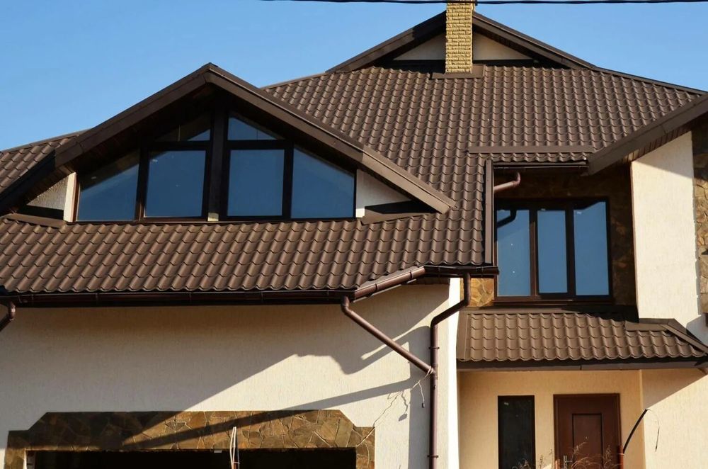 Металлочерепица с выездом для замеров.