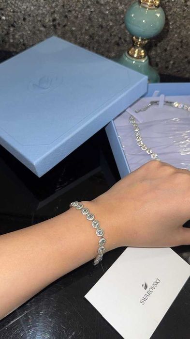 Set Swarovski Angelic Argintiu - Colier/Brățară