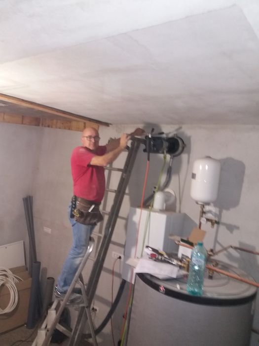 Montaj aer conditionat, gaura hota/centrala