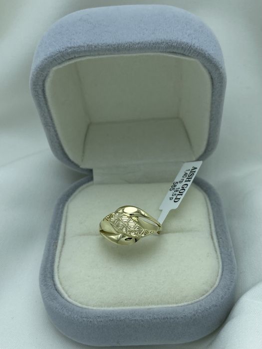 Золотое кольцо 585 проба, тилла узук 585 проба