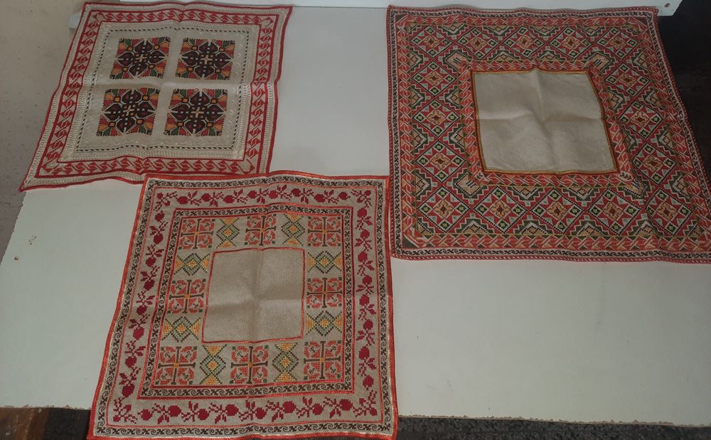 Нови ръчно плетени ленени карета