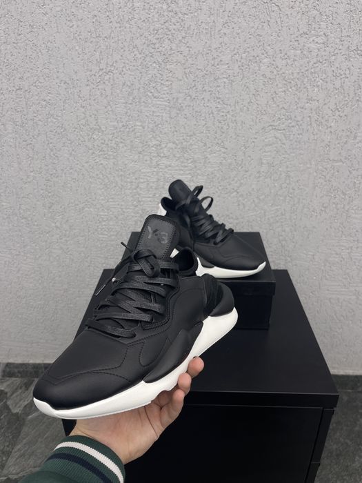 Y-3 Kaiwa din piele Negri