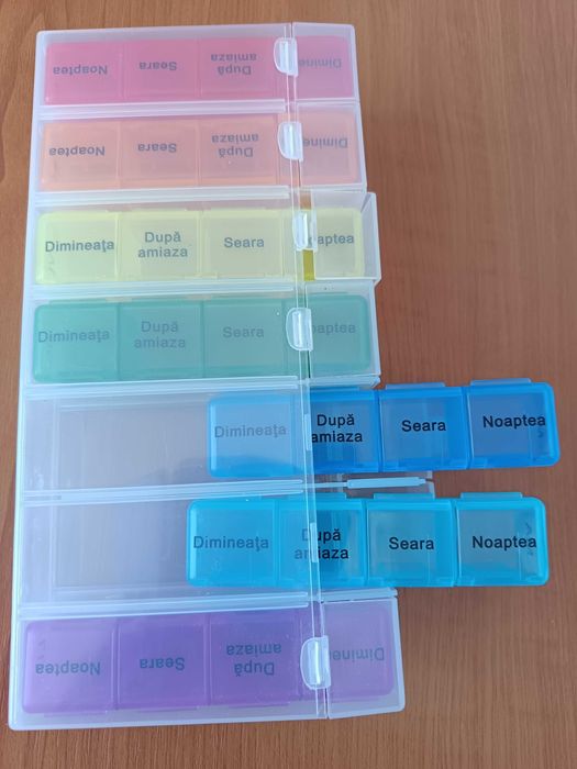 organizator saptamanal pastile medicamente 7 zile nou
