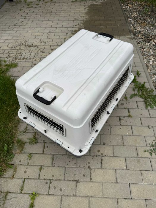 Titlu: Cușcă transport câini XL rigidă, 90x60x68 cm, talie mare