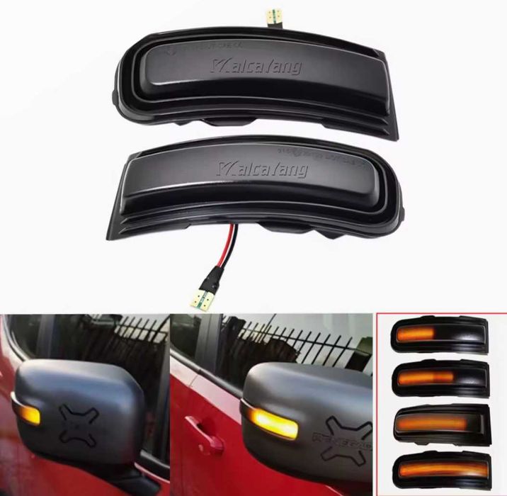 Динамични бягащи мигачи за огледалата за Jeep Renegade лед огледало