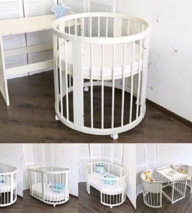 Кроватка трансформер с матрасом.