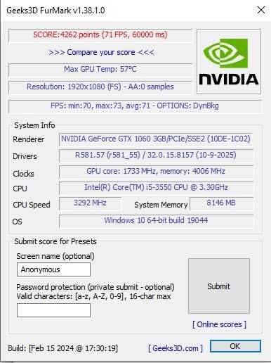 Placa Video Gaming Nvidia GTX 1060 3G IMPECABILA