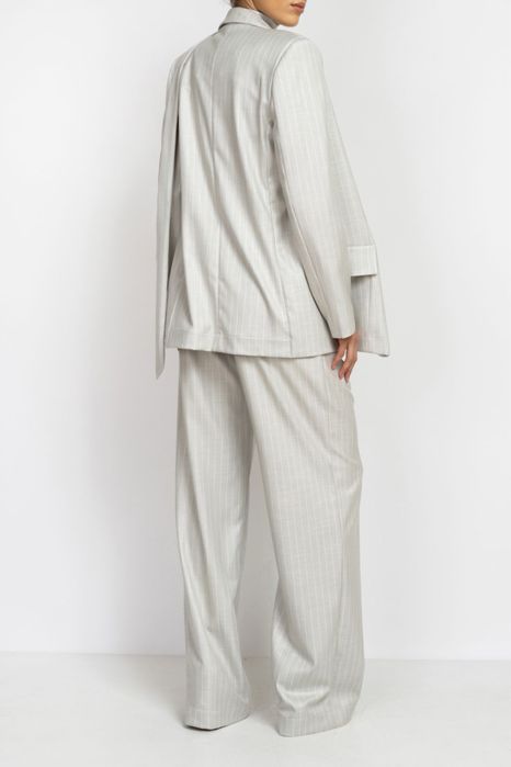 Cliche дамско сиво сако с колан