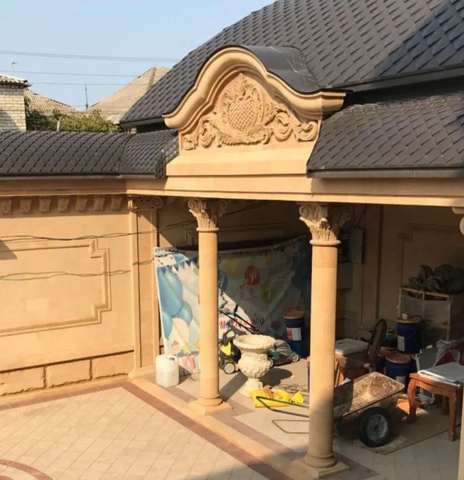 Травертин ирански камин гранит травертин