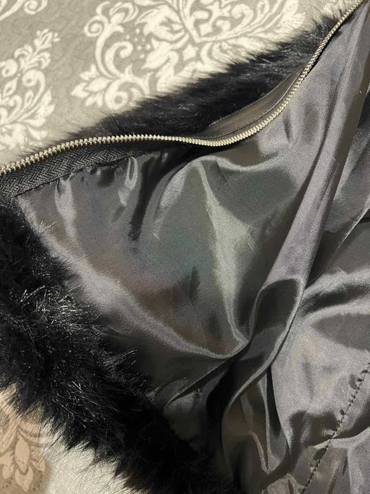 Ново дамско палто с косъм