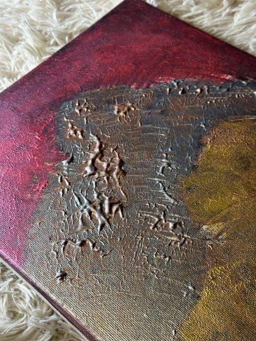 1/1 Ексклузивна абстрактна релефна картина - ръчно изработена от P.J.