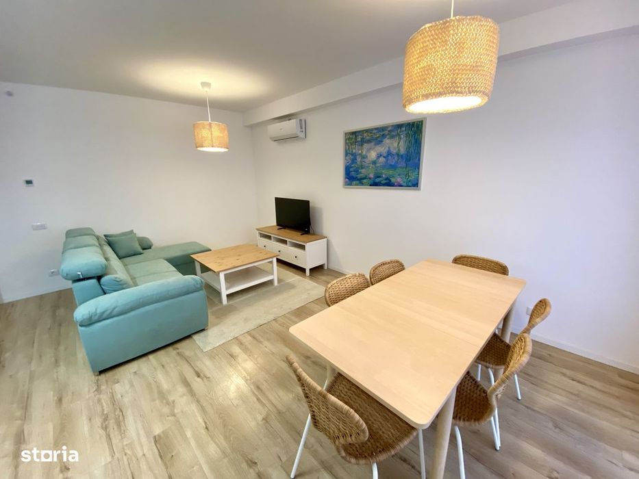 Vand apartament 2 camere cu gradina+parcare, amenajat modern, ARED-AFI — fotografia 3