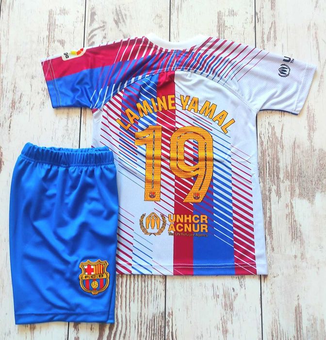 Детски Екип Ямал 2025 Ново Шарен Екип Барселона Yamine Yamal new
