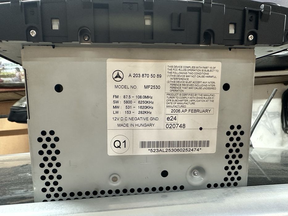 Оригинално Сд за мерцедес Ц класа