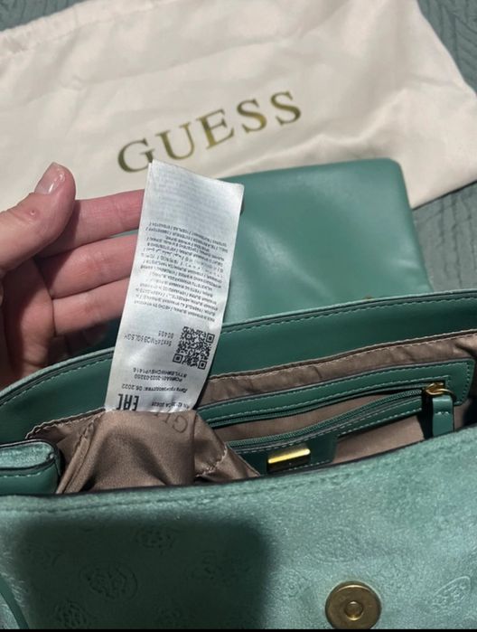 Geanta Guess verde menta