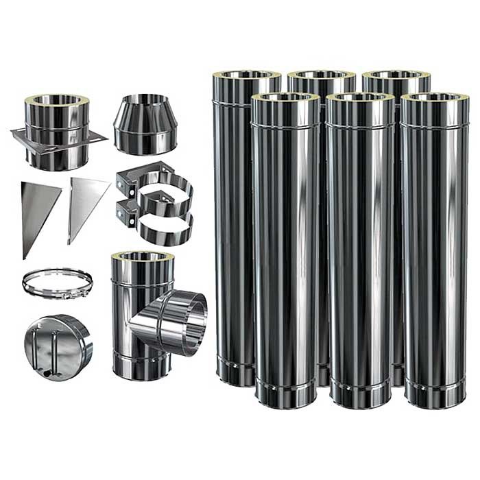 Дымоход сборный из нержавейки
