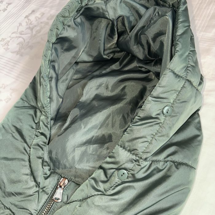 Geaca scurta puffer kaki M cargo vintage verde inchis stare buna basic