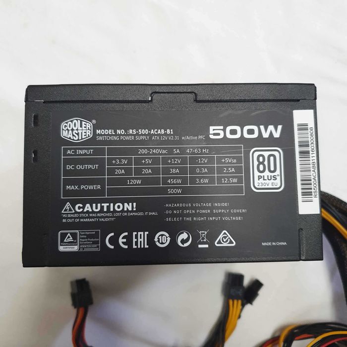 Sursa PC Cooler Master 500W Certificare 80+