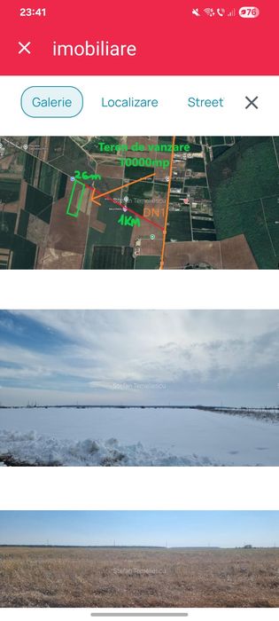 Pret redus! 10000mp intravilan Snagov Peris Tancabesti