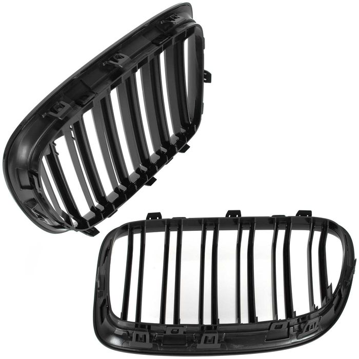 Grile duble pentru BMW X1 E84 2009-2015 Negru Lucios