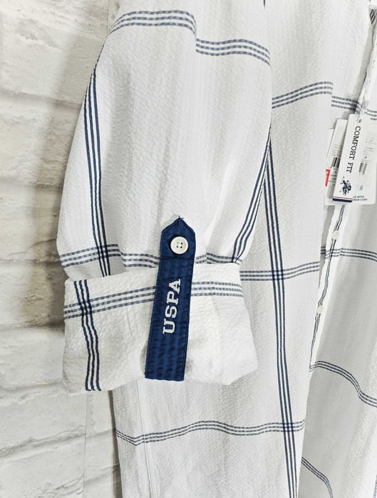 US Polo ASSN Оригинална мъжка риза с навиващи ръкави размер XL НОВА