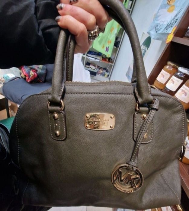 Michael Kors Cindy дамска зелена чанта MK