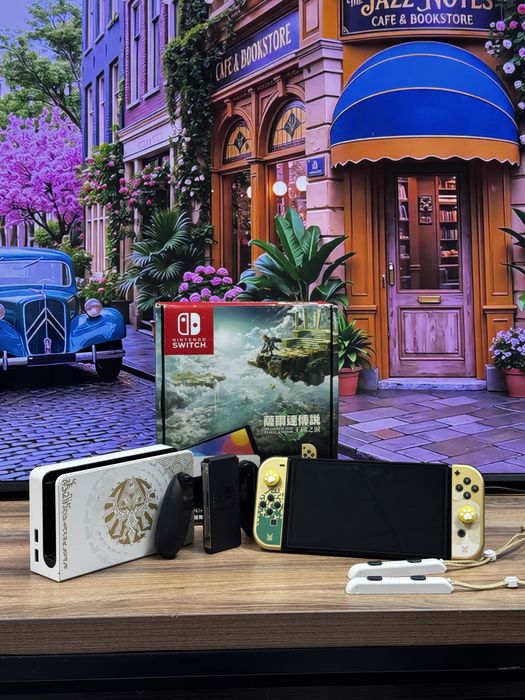 Прошитая Nintendo Switch Oled Limited Edition с играми, 256Gb