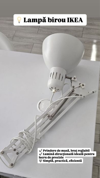 Set 3 lămpi profesionale: LED MIG + lampă birou IKEA + lupă 5 dioptrii