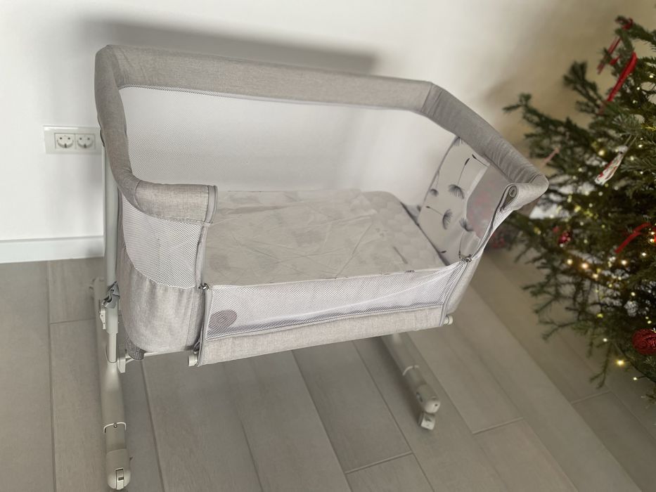 Patut cosleeper Lionelo Aurora gri 3 in 1