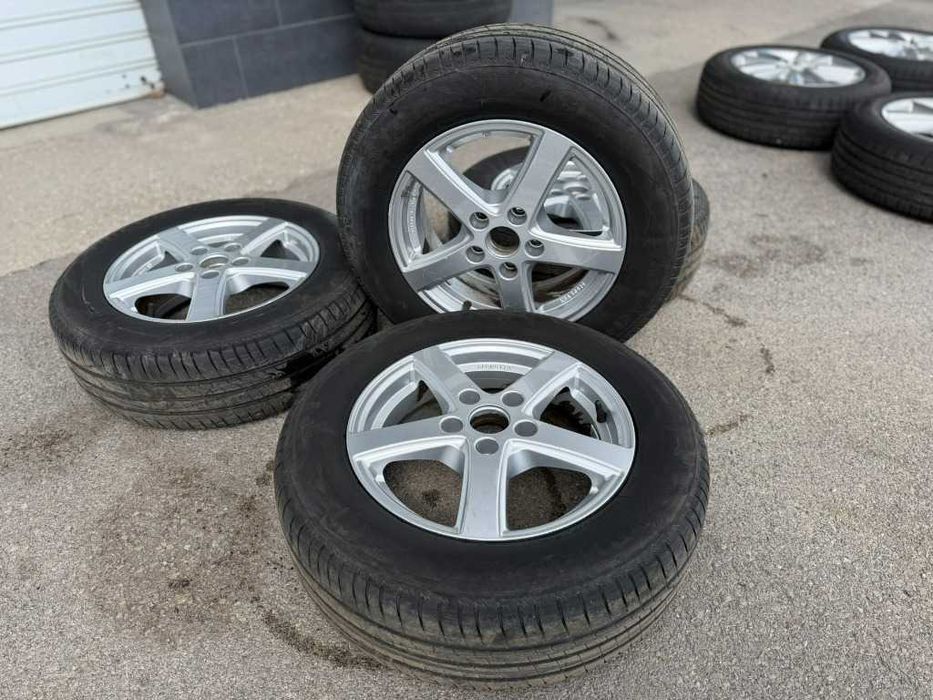 4 бр. Летни гуми 195/65 R15 с алуминиеви джанти 5x112 Audi VW Seat Skoda