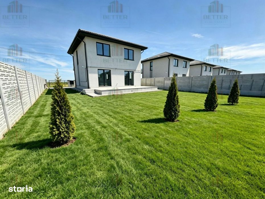 Casă 4 camere nouă - curte 450 mp - beci, mutare rapidă