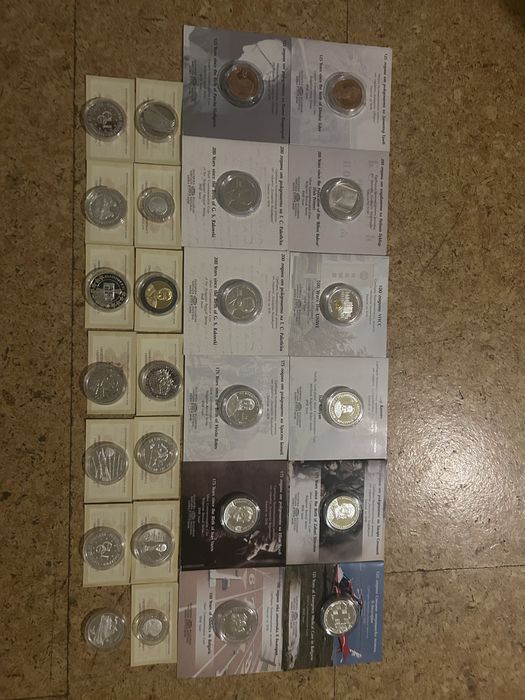 Български сребърни нумизматични монети от БНБ (лична колекция)