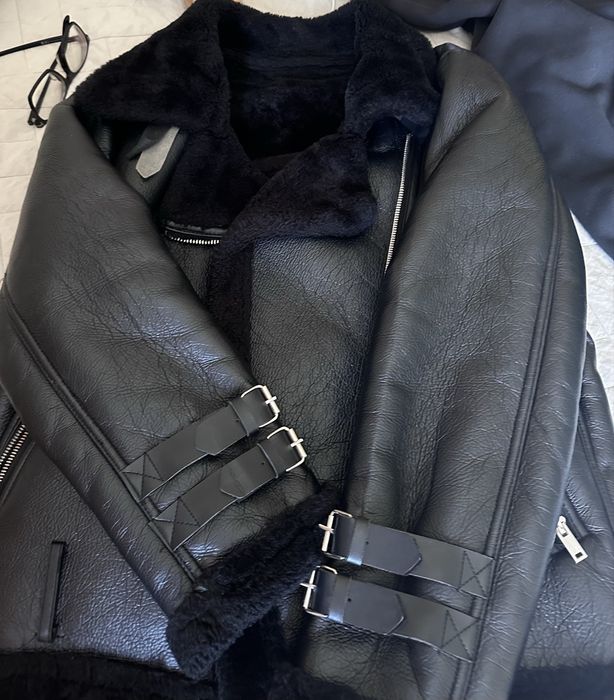 Искуственая дубленка авиатор на весну