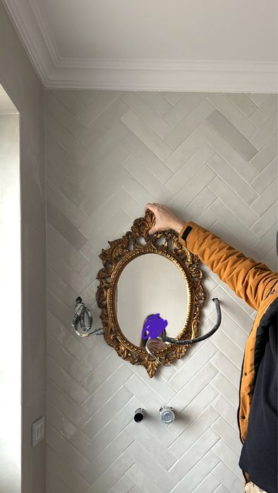 Oglinda vintage lemn