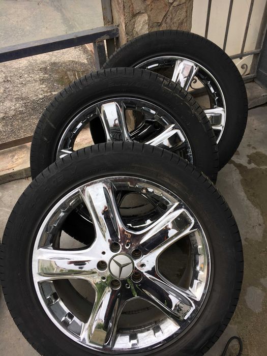 Оригинални Джанти 19" хром никел покритие цола с гуми за Мерцедес 5 x