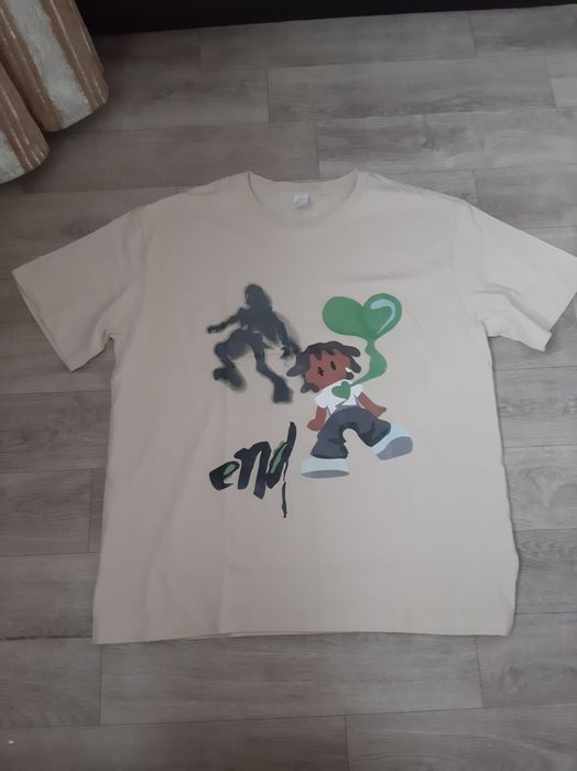 бежевоя футболка оверсайз xxl