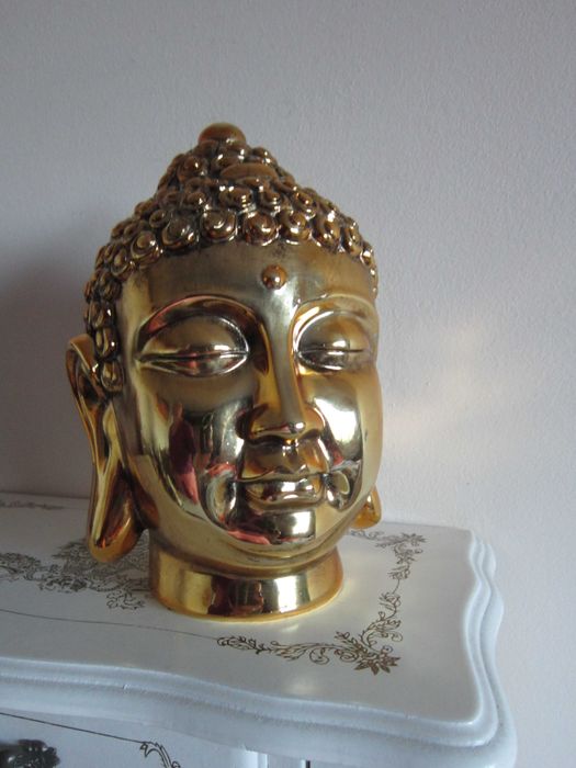 cadou rar Feng Shui Buddha auriu Olanda 1990 dimensiuni 18x 11cm