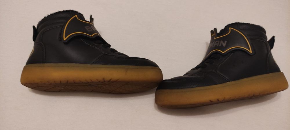 Pantofi sport înalți, baiat, Batman, cu leduri,mar 29