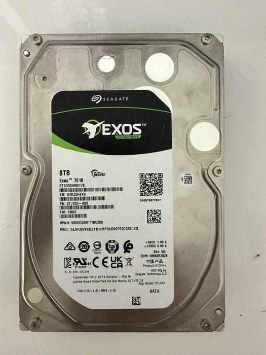 Hard Disk Exos Enterprise 7e10 8tb