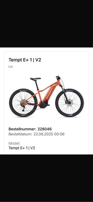 Bicicleta electrica LIV TEMPT E+1 | v2